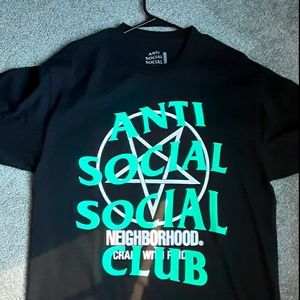 Anti social social club shirt,neighborhood shirt